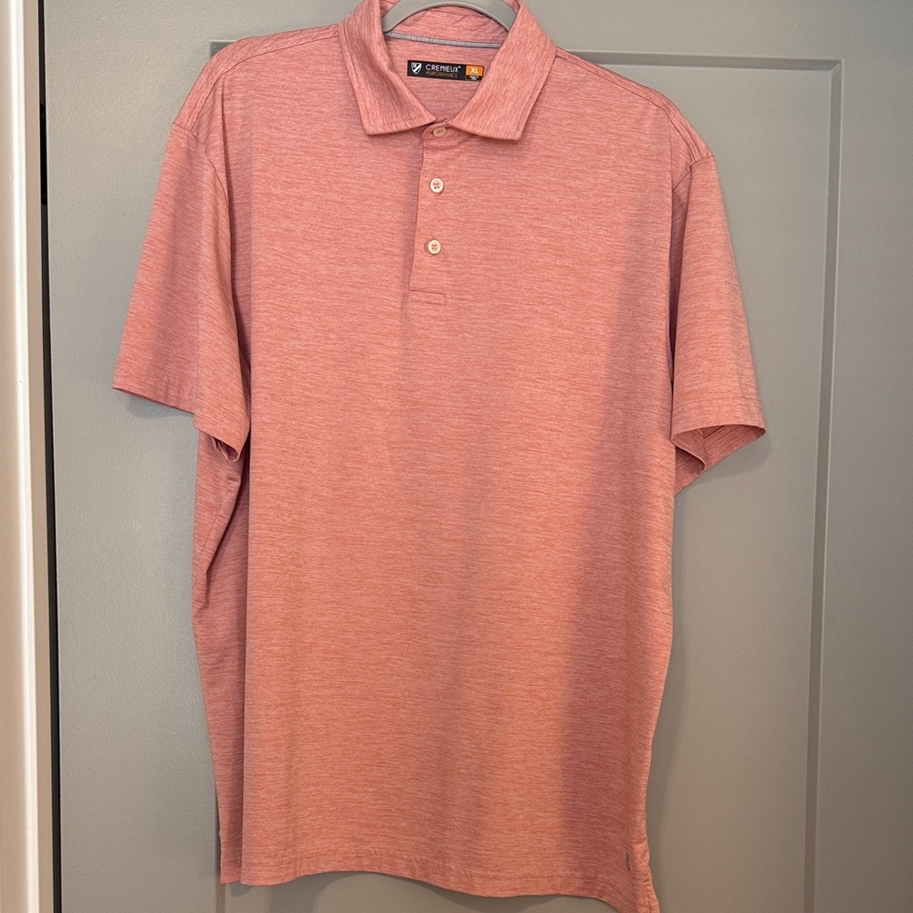Daniel Cremieux Men's Heathered Pink Polo Shirt
